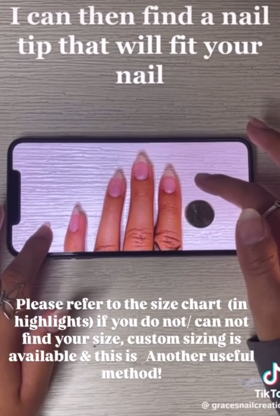 custom nail size