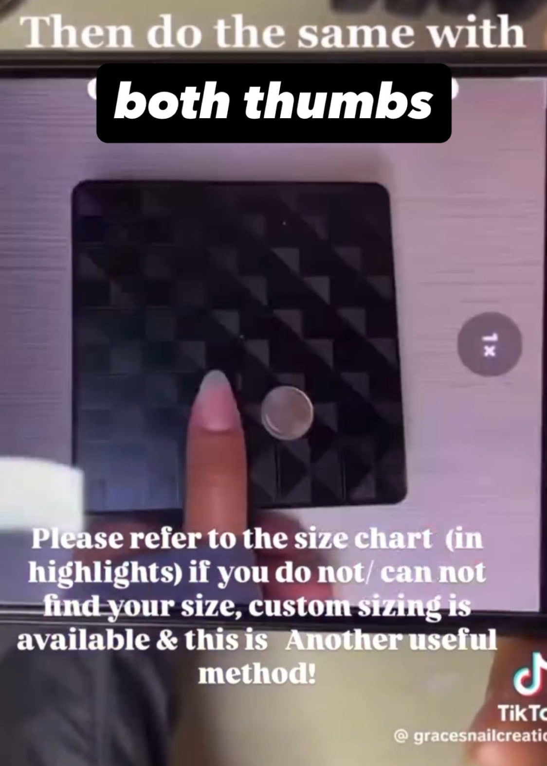 custom nail size