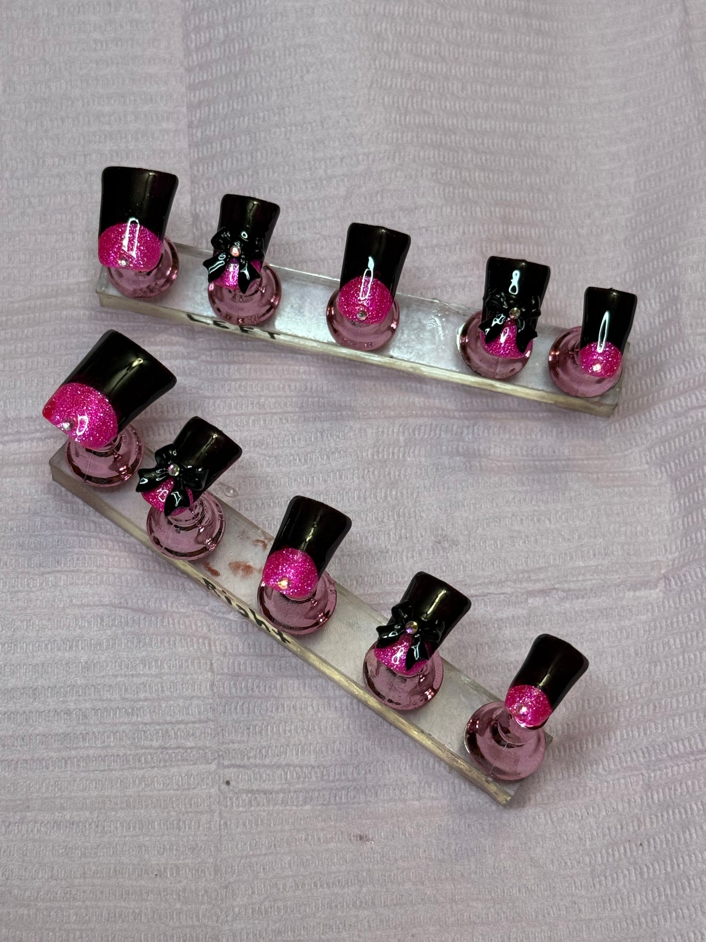 PINK VAMP PRINCESS PRESS-ON SET