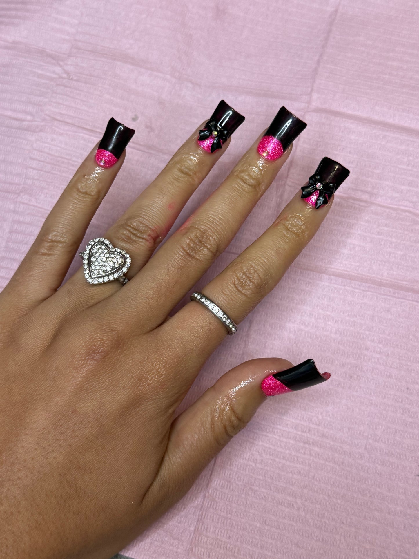 PINK VAMP PRINCESS PRESS-ON SET