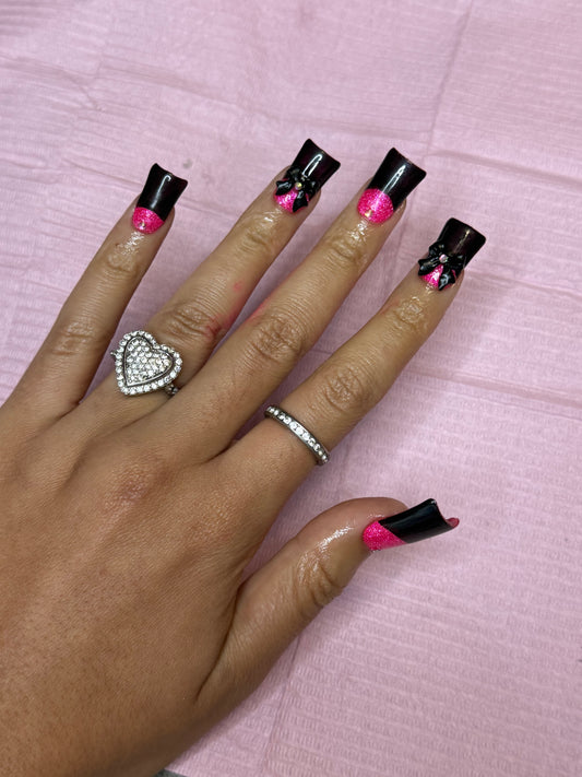 PINK VAMP PRINCESS PRESS-ON SET