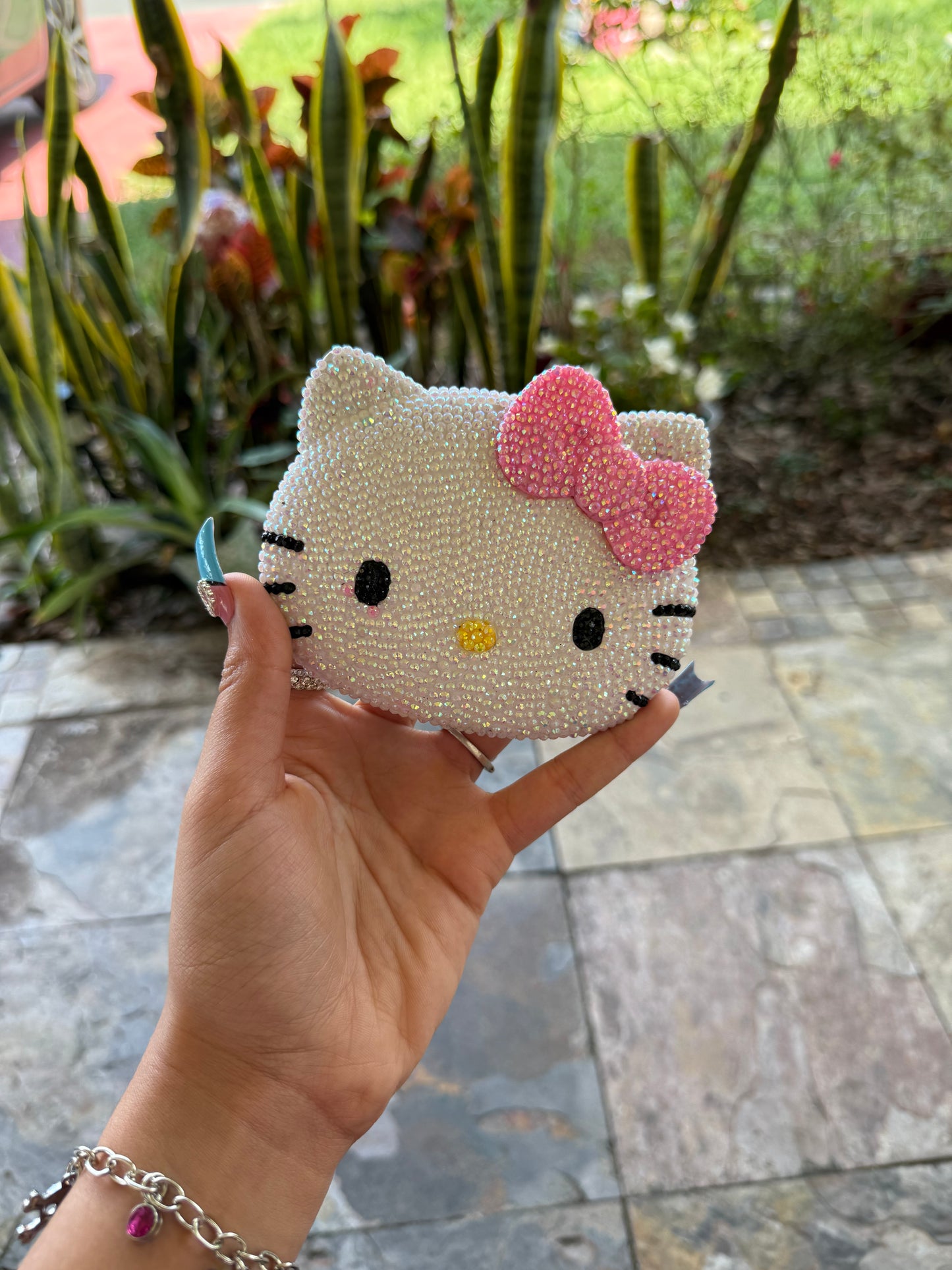 CUSTOM BLING KITTY MIRROR