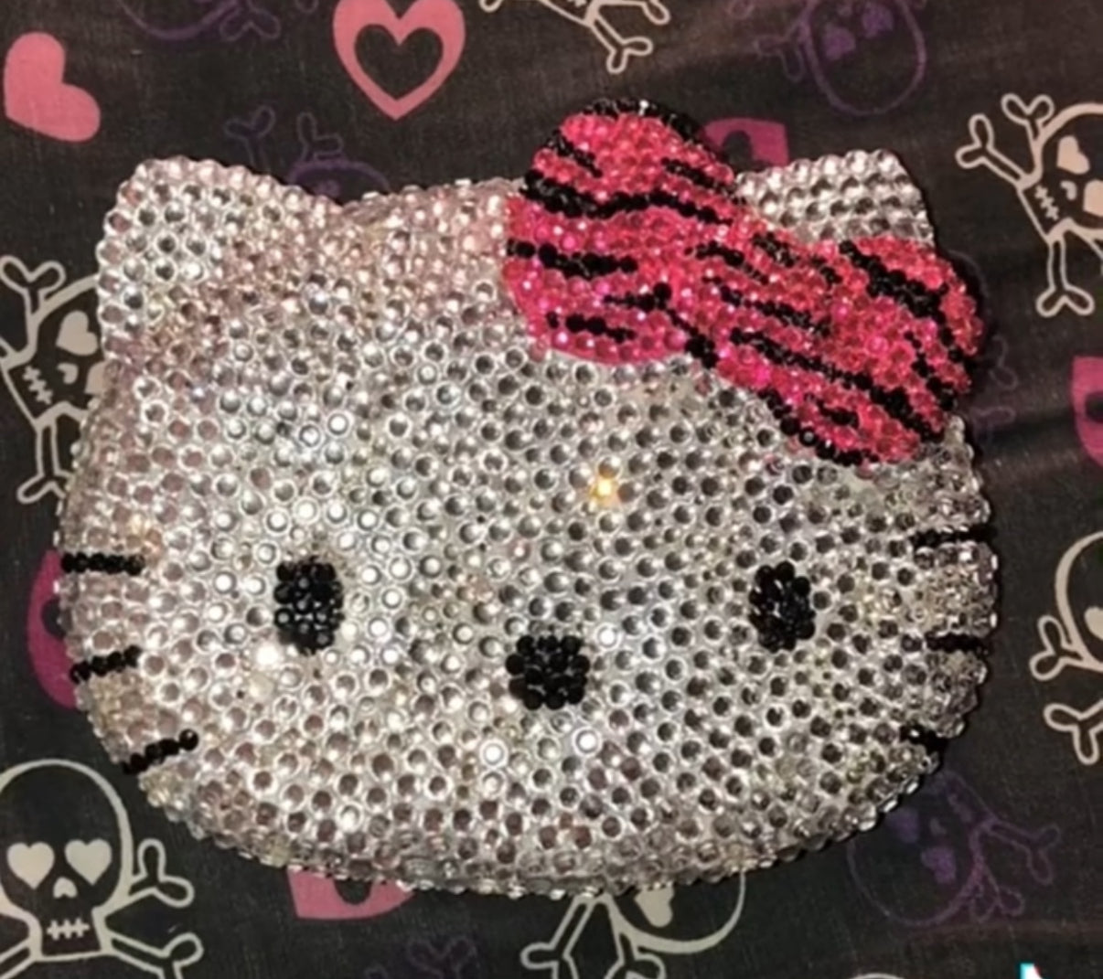 CUSTOM BLING KITTY MIRROR