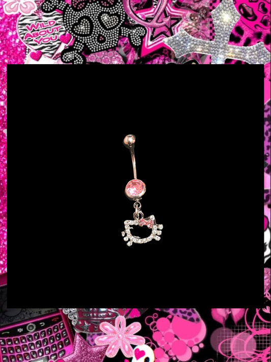 PRETTY KITTY BELLY RING
